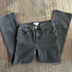 Madewell Black Mid Rise Kick Out Jeans Size 26